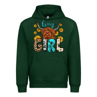 Forest Green hay girl Urban Hoodie - Zillion Design Studio