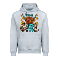 Heather Grey hay girl Urban Hoodie - Zillion Design Studio
