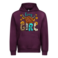 Mauve Wine hay girl Urban Hoodie - Zillion Design Studio