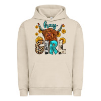 Pigment French Oak hay girl Urban Hoodie - Zillion Design Studio