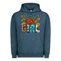 Pigment Midnight Navy hay girl Urban Hoodie - Zillion Design Studio