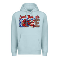 Blue Mist land that we love Premium Hoodie - Zillion Design Studio