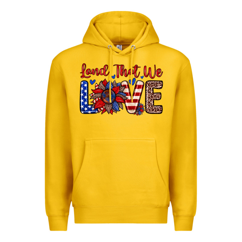Land That We Love Premium Hoodie by Zillion Design Studio | Teevron