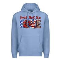 Colony Blue land that we love Premium Hoodie - Zillion Design Studio