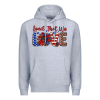 Heather Grey land that we love Premium Hoodie - Zillion Design Studio