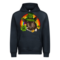 Navy st patricks day baby cow shamrock rainbow gold Urban Hoodie - RanaPortraitStore