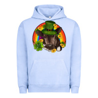 Pigment Grape Ice st patricks day baby cow shamrock rainbow gold Urban Hoodie - RanaPortraitStore