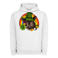 Pigment Lunar Rock st patricks day baby cow shamrock rainbow gold Urban Hoodie - RanaPortraitStore