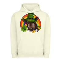 Pigment Pistachio st patricks day baby cow shamrock rainbow gold Urban Hoodie - RanaPortraitStore