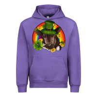 Tulip st patricks day baby cow shamrock rainbow gold Urban Hoodie - RanaPortraitStore