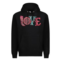 Black valentine's day love with boots and gemstone Premium Hoodie - RanaPortraitStore