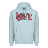 Blue Mist valentine's day love with boots and gemstone Premium Hoodie - RanaPortraitStore