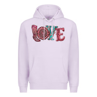 Lilac valentine's day love with boots and gemstone Premium Hoodie - RanaPortraitStore