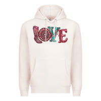 Pale Pink valentine's day love with boots and gemstone Premium Hoodie - RanaPortraitStore
