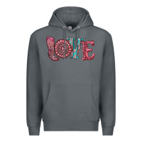 Rock valentine's day love with boots and gemstone Premium Hoodie - RanaPortraitStore