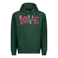 Sports Green valentine's day love with boots and gemstone Premium Hoodie - RanaPortraitStore