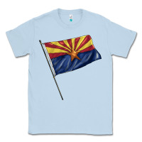 Dusty Blue arizona flag Classic Tee - BarkalooDesign