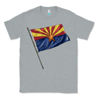 Heather Grey arizona flag Classic Tee - BarkalooDesign