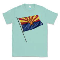 Seafoam arizona flag Classic Tee - BarkalooDesign