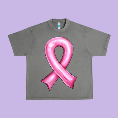 Balloon Cancer Ribbon Urban Heavy Tee Designed By Artiststas