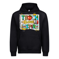 Black teach love inspire Urban Hoodie - texasbilliewilder