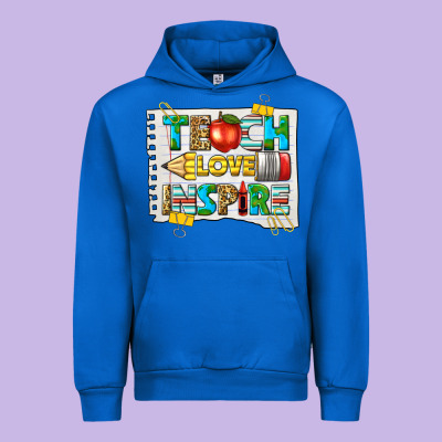 Teach Love Inspire Urban Hoodie Designed By Texasbilliewilder