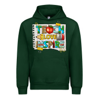 Forest Green teach love inspire Urban Hoodie - texasbilliewilder