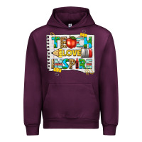 Mauve Wine teach love inspire Urban Hoodie - texasbilliewilder