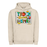 Pigment French Oak teach love inspire Urban Hoodie - texasbilliewilder