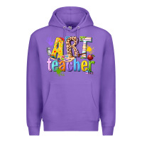 Purple art teacher Premium Hoodie - texasbilliewilder