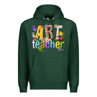 Sports Green art teacher Premium Hoodie - texasbilliewilder