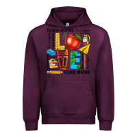 Mauve Wine teach love inspire teacher Urban Hoodie - texasbilliewilder