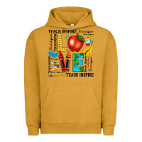 Pigment Peanut Butter teach love inspire teacher Urban Hoodie - texasbilliewilder
