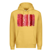 Antique Gold valentine's day brushstroke Premium Hoodie - RanaPortraitStore