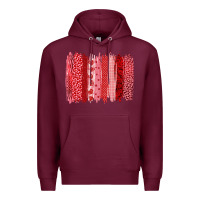 Burgundy valentine's day brushstroke Premium Hoodie - RanaPortraitStore