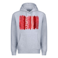 Heather Grey valentine's day brushstroke Premium Hoodie - RanaPortraitStore