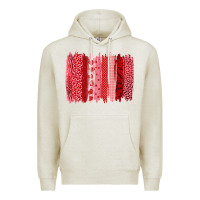 Oatmeal Heather valentine's day brushstroke Premium Hoodie - RanaPortraitStore