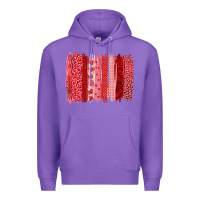Purple valentine's day brushstroke Premium Hoodie - RanaPortraitStore