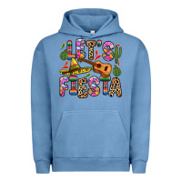 Pigment Pebble Blue let s fiesta Urban Hoodie - Zillion Design Studio