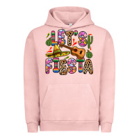 Pigment Salmon let s fiesta Urban Hoodie - Zillion Design Studio