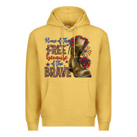Home Of The Free Because Of The Brave Premium Hoodie | Teevron