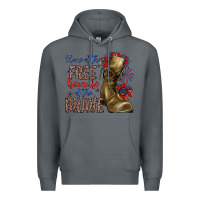 Rock home of the free because of the brave Premium Hoodie - Zillion Design Studio