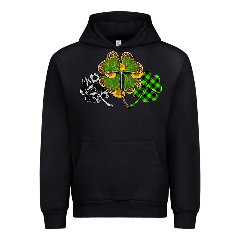 St Patricks Day Shamrock Gold Urban Hoodie by RanaPortraitStore | Teevron