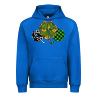 Cobalt st patricks day shamrock gold Urban Hoodie - RanaPortraitStore