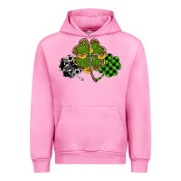 Fuchsia Pink st patricks day shamrock gold Urban Hoodie - RanaPortraitStore