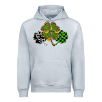 Heather Grey st patricks day shamrock gold Urban Hoodie - RanaPortraitStore