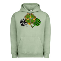 Pigment Oil Green st patricks day shamrock gold Urban Hoodie - RanaPortraitStore