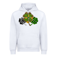 White st patricks day shamrock gold Urban Hoodie - RanaPortraitStore