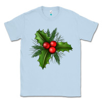 Dusty Blue Mistletoe Classic Tee - BundleAndBundleShop
