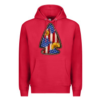Cardinal American flag sunflower arrowhead Premium Hoodie - Zillion Design Studio